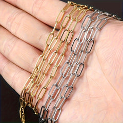 6ft Stainless Steel Chain Jewelry Making DIY Necklace Earrings Bracelets