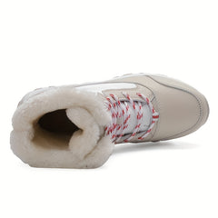 Fur Lined Thermal Snow Boots High Top Keep Warm No Slip Winter Boots