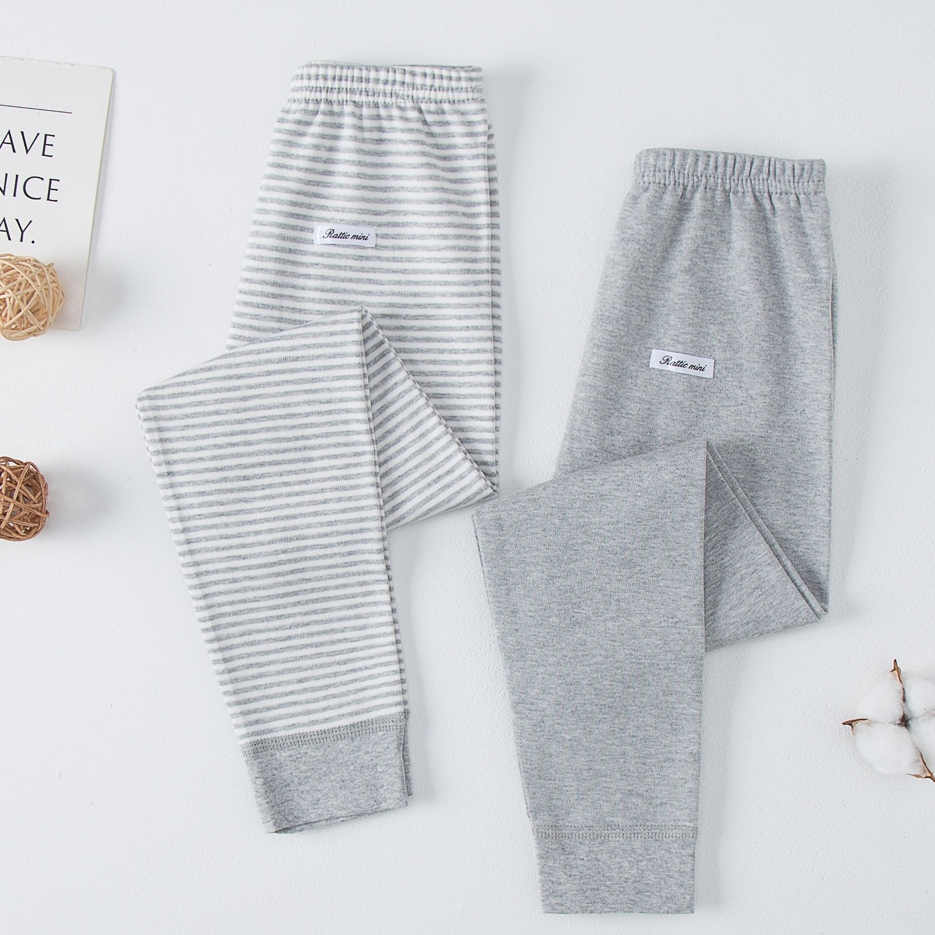 2 Boys Cotton Lounge Pants Comfy Fit Casual Underpants for Spring Fall