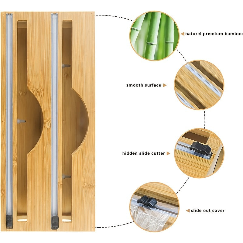 Bamboo Storage Bag Fresh-Keeping Box Kitchen Drawer Organizer