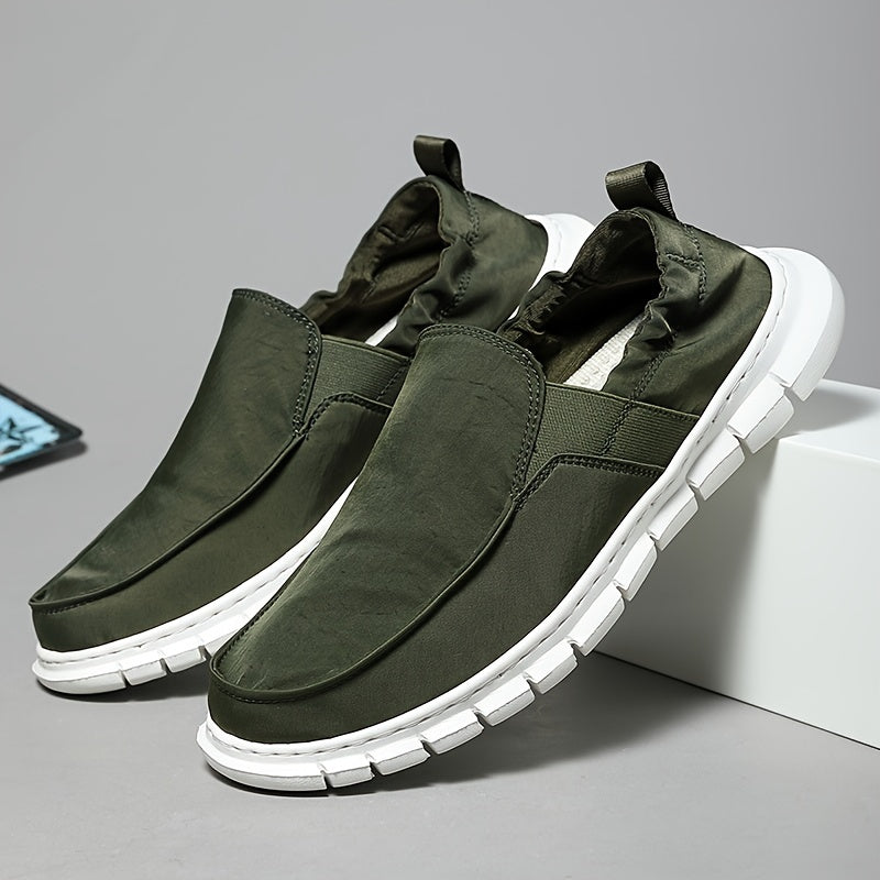 Men's Canvas Slip-On Walking Shoes Sneakers