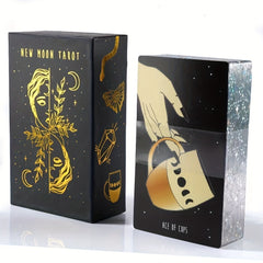 Moon Crescent Tarot Cover - Unveil Night Sky Secrets