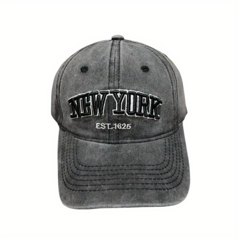 YORK Embroidery Baseball Cap Sports Hat Adjustable Sunscreen Dad Hats