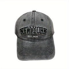 YORK Embroidery Baseball Cap Sports Hat Adjustable Sunscreen Dad Hats