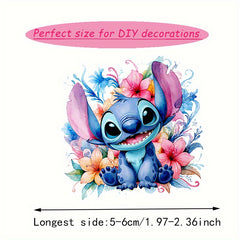16pcs Stitch Iron On Heat Transfer Stickers for Clothing T Shirts