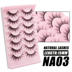 Wispy Mink Lashes 3D Cat Eye Pack 7 Pairs False Eyelashes