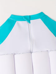 Long Sleeve Boys Swimsuit - High Stretch Buoyancy Shorts