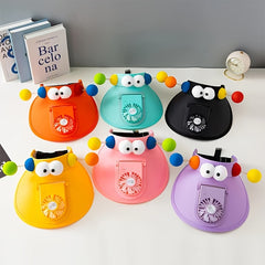Funny Summer Visors Cartoon One piece Fan Sun Hat Adjustable PVC Sun Hat
