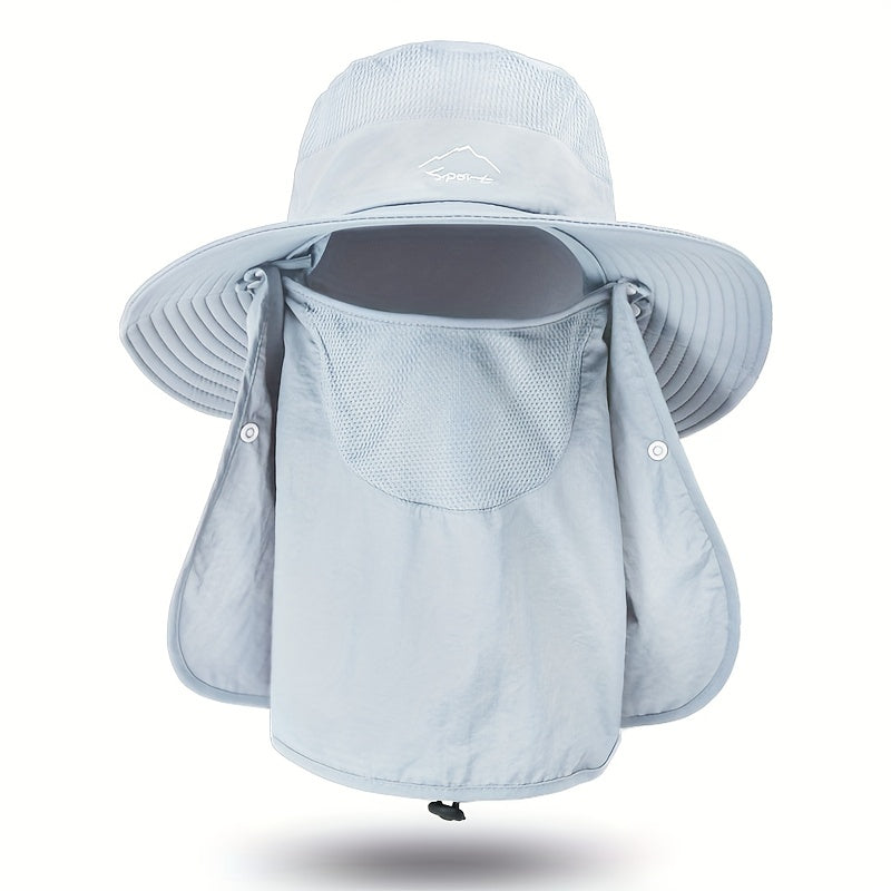 Sun Protection Fishing Hat with Face Cover & Neck Flap