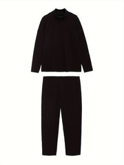Ribbed Long Sleeve Top & Pants Set