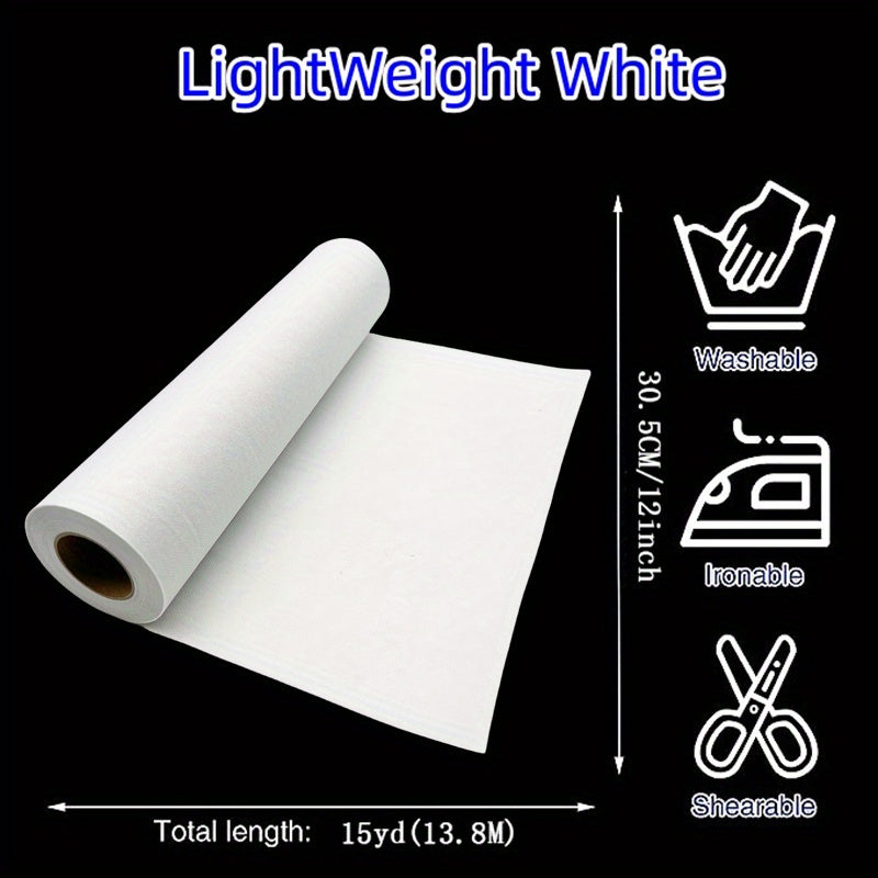 Iron-On Fusible Interfacing Non-Woven 12in x 15yd