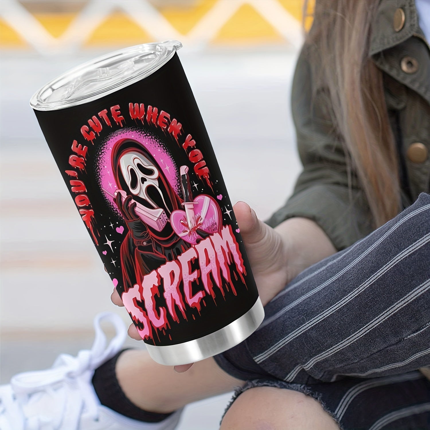 Halloween Stainless Steel Tumbler 20oz Vacuum Insulated Travel Mug