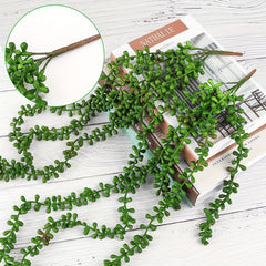 4pcs Hanging Strings of Pearls Succulents 24'' Home Office Wedding Decor
