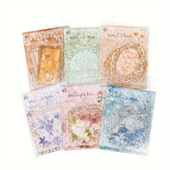 Flower Opening Period Lace Retro Floral Journal Sticky Note