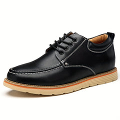 Men's Moc Toe Derby Shoes Lace up Front Casual Shoes