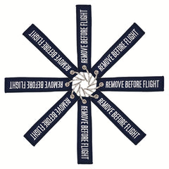 3pcs Embroidery Remove Before Flight Navy Key Fobs for Motorcycles Scooters Cars