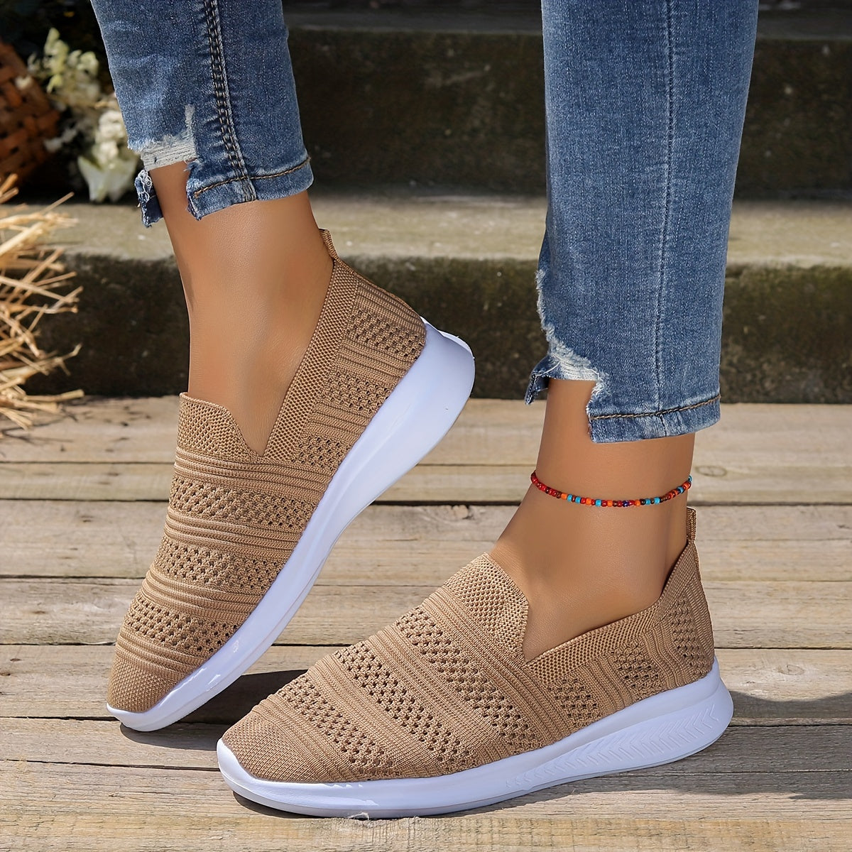 Women's Mesh Breathable Sports Shoes Lightweight Casual Travel Shoes