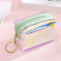 Transparent Laser Coin Purse Mini Key Bag Small Storage Bag For Girls