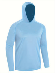 Men's Sun Protection Hoodie Long Sleeve Quick Dry Top
