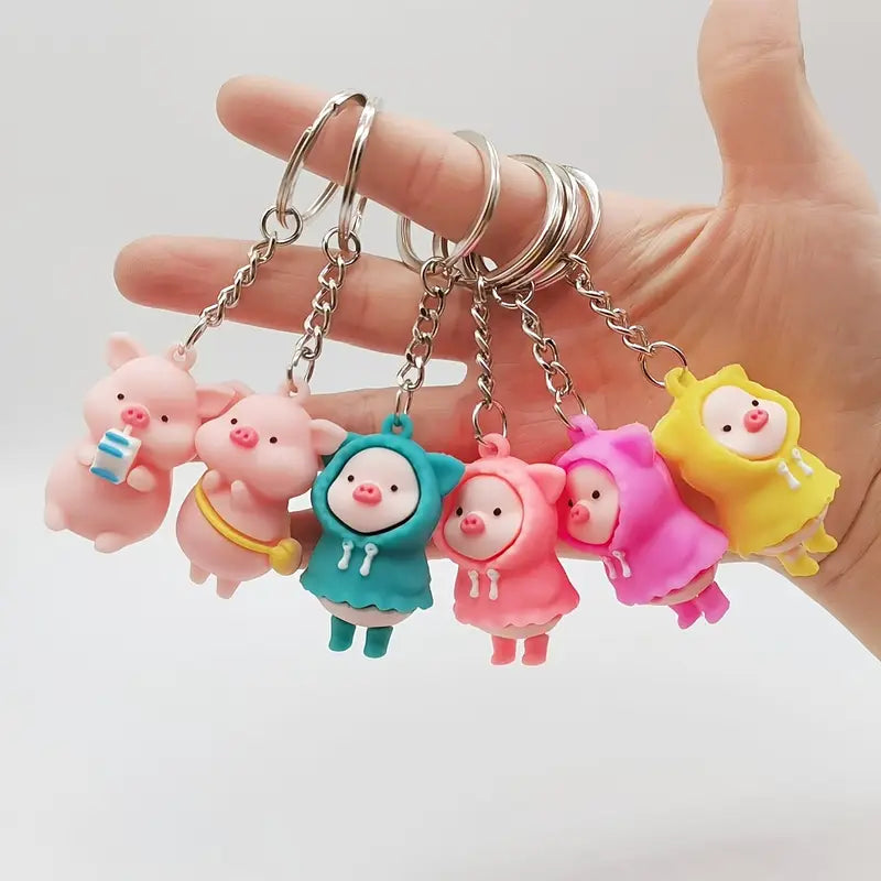 Pig Doll Key Ring Holiday Party Small Gift Key Ring