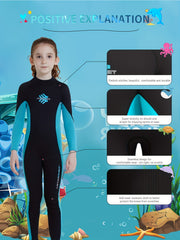 Kids 3mm Neoprene Diving Suit Thermal Wetsuit