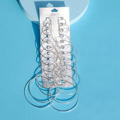 12 Pairs Hoop Earrings Set for Women Girls