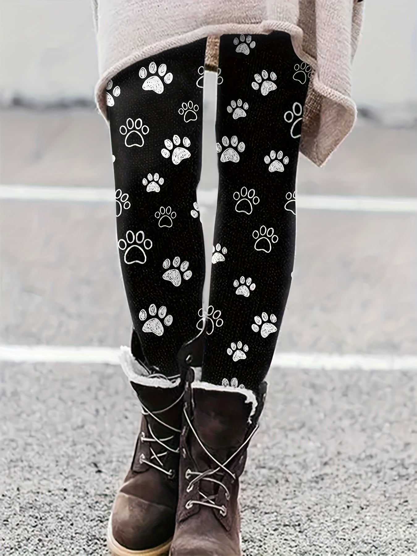 Paw Print High Rise Leggings