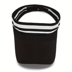 Women's Striped Sun Visor Hat for Tennis Golf Fishing