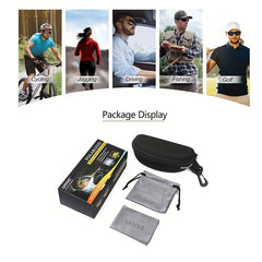 Men's Polarized Square Frame Sunglasses UV Protection