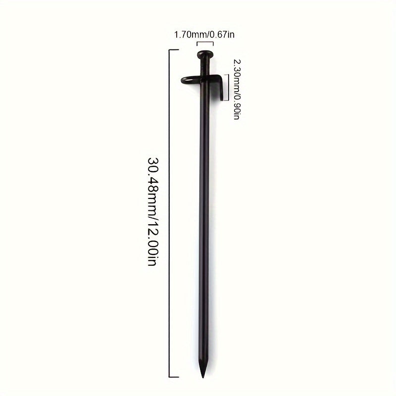 8PCS Outdoor Tent Stakes Steel Ground Nail Camping Accessories