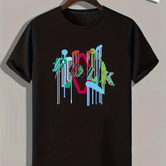 Abstract Pattern Print Men's Graphic T shirt Casual Comfy Tees For Summer