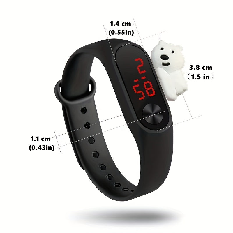 Children's Cartoon LED Watch Waterproof Kids Bracelet Sports Electronic