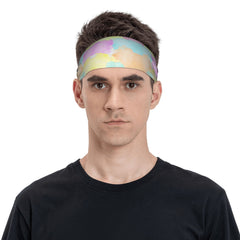Rainbow Colorful Headband for Sport & Casual Outfits