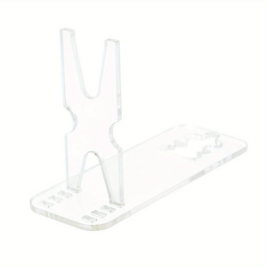 Adjustable Transparent Stand Portable Display Rack for Safe Storage