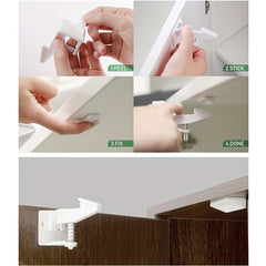 5pcs Adhesive Baby Safety Lock for Drawers and Cabinets