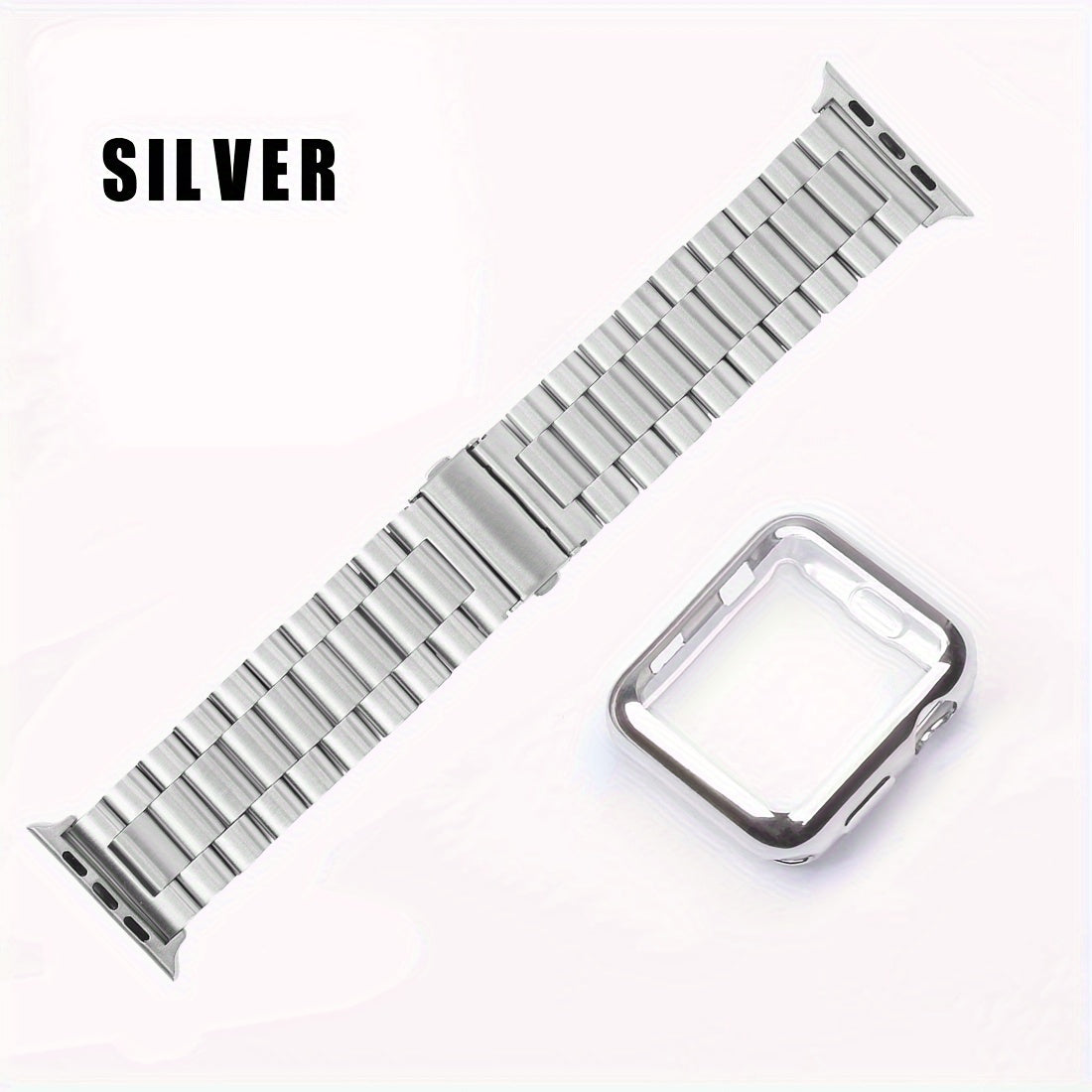 2pcs TPU Soft Case Stainless Steel Strap for Ultra Smartwatches