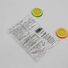 Transparent Silicone Background Stamp