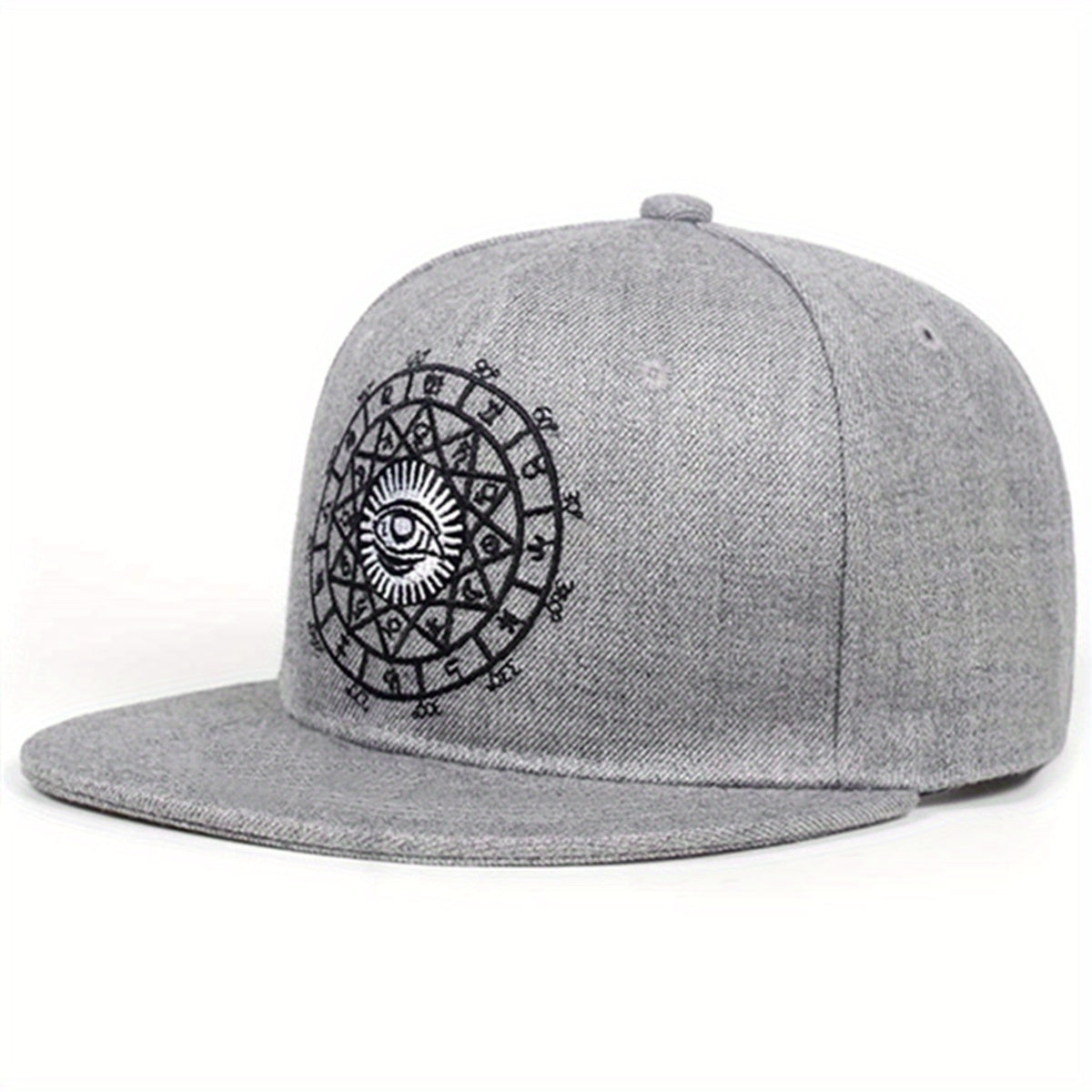 Big Eye Embroidery Snapback Hat Unisex Hip Hop Baseball Cap
