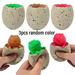 Dino Egg Prank Toy Set - Surprise Birthday Gift - Novelty Dinosaur Cup Squeeze