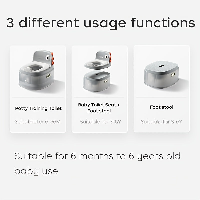 Bc Babycare 3 in 1 Potty Stool Toilet Seat Footstool with 10 Cleaning Bags