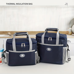 Insulated Lunch Bag with Ice Pack for Outdoor Picnics and Travel