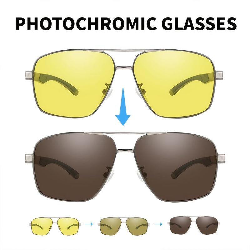 Polarized Aviator Sunglasses Night Driving Glasses Anti Glare