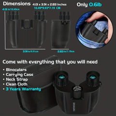 Compact Binoculars 4x25 for Bird Watching Concerts Sports Games