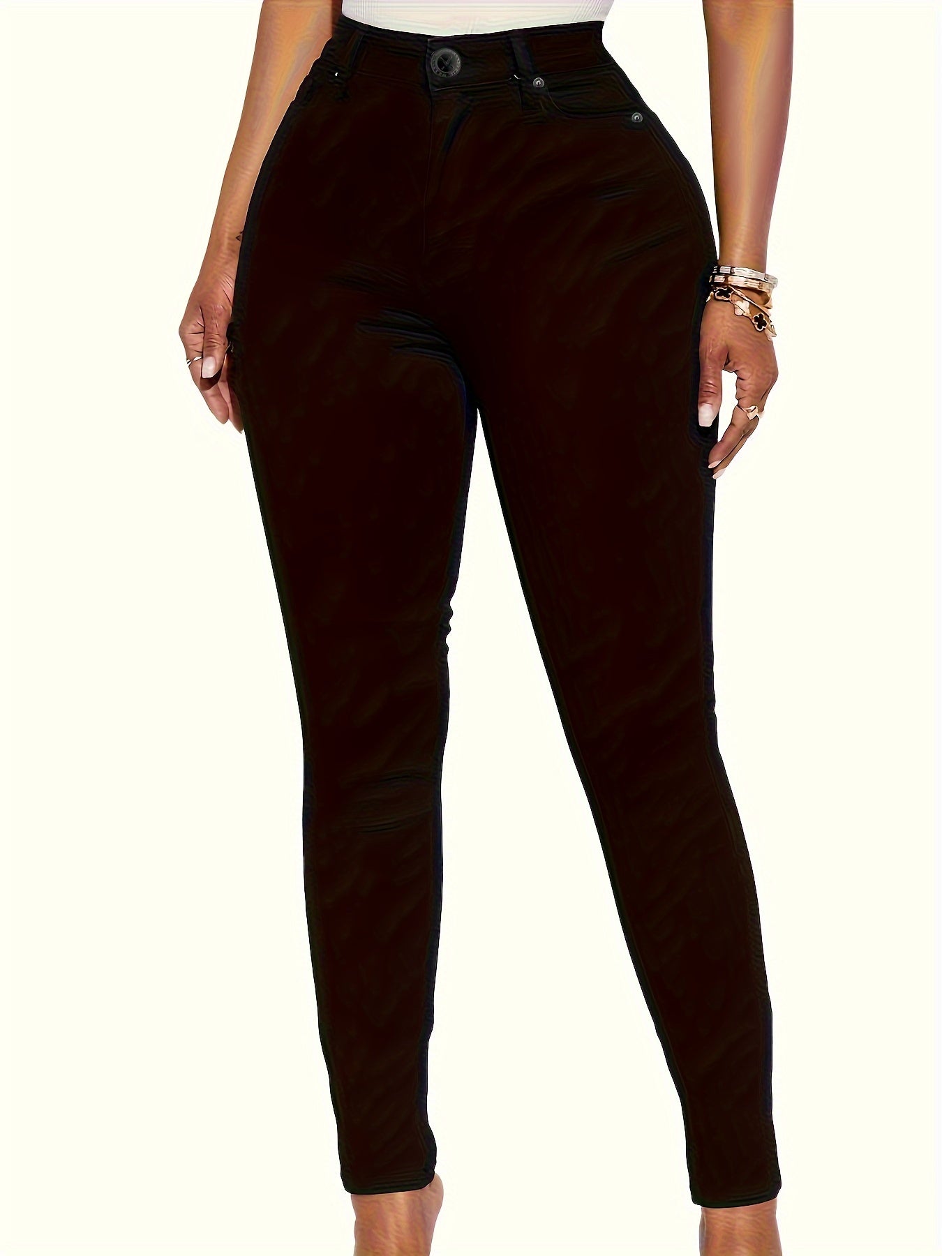 High Rise Stretch Skinny Jeans