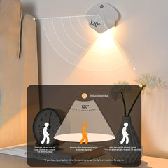 Magnetic Shell Shaped LED Night Light Motion Sensor USB Rechargeable