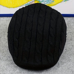 Casual Knitted Beret Hat, Moisture Wicking Newsboy Hat