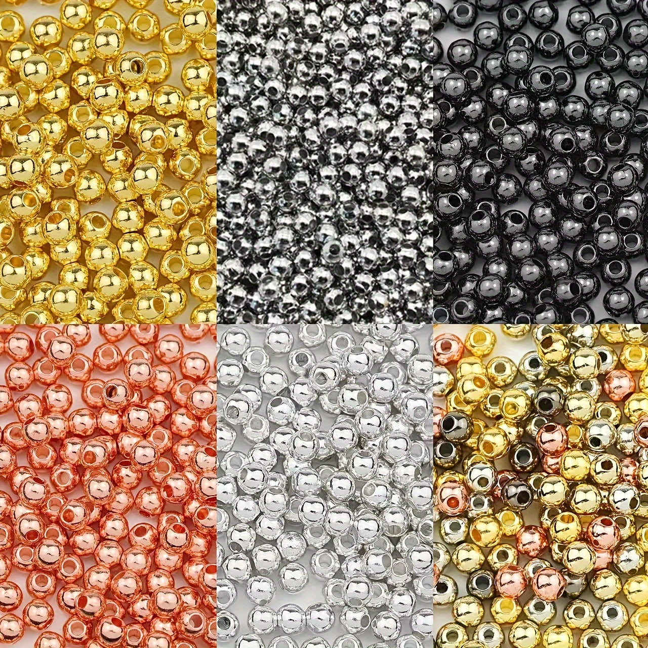 100pcs Mixed CCB Beads Jewelry Making DIY Ethnic Style Bracelets Necklaces Craft