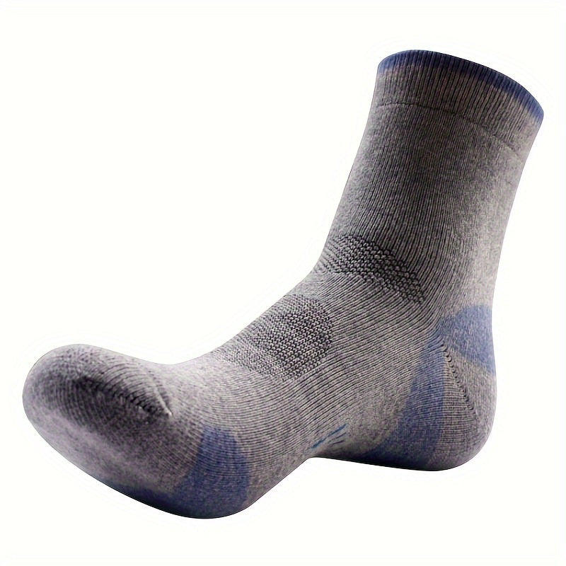 Men's Mid Crew Sport Socks - Cotton Blend - Breathable