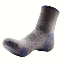 Men's Mid Crew Sport Socks - Cotton Blend - Breathable