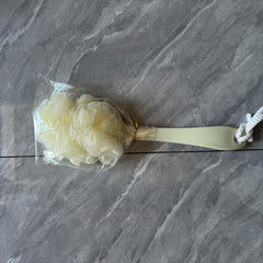 Long Handle Mesh Bath Brush Exfoliating Massage Sponge